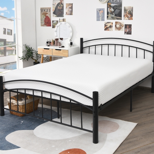 Matelas en mousse 8 po Chambre de lit tout-en-un moyennement ferme avec housse amovible de Costway