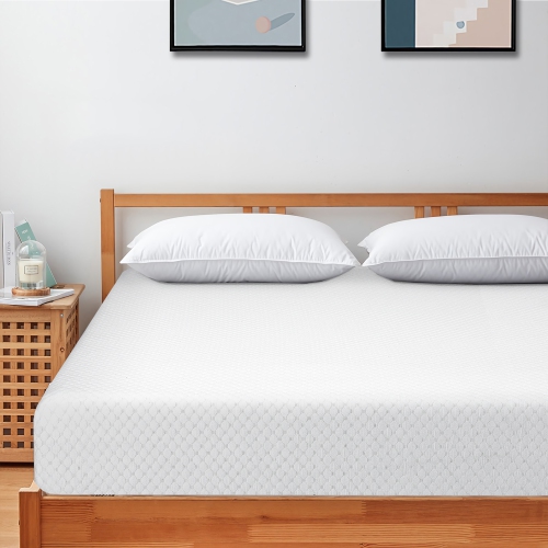 Matelas en mousse 8 po Chambre de lit tout-en-un moyennement ferme avec housse amovible de Costway