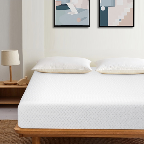Matelas en mousse 8 po Chambre de lit tout-en-un moyennement ferme avec housse amovible de Costway