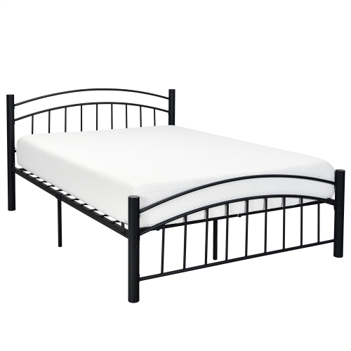 Matelas en mousse 8 po Chambre de lit tout-en-un moyennement ferme avec housse amovible de Costway