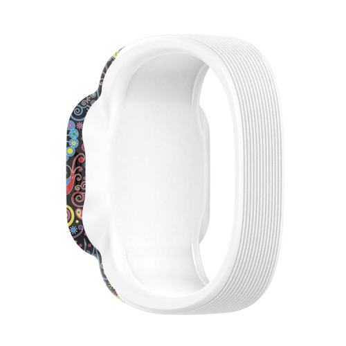 StrapsCo Patterned Silicone Rubber Watch Band Strap for Garmin Vivofit Jr. 3 - Short-Medium - Doodles