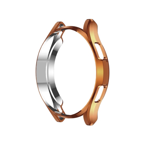 Étui de protection en caoutchouc TPU métallique avec protège écran StrapsCo pour Samsung Galaxy Watch 4 - Pour Galaxy Watch4 - Or Rose