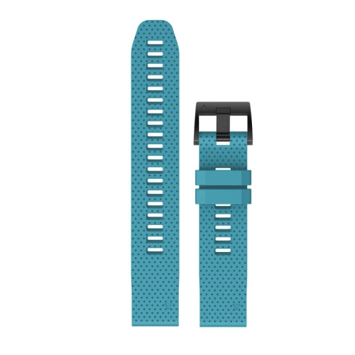 StrapsCo Sturdy Silicone Rubber Watch Band Strap for Garmin Fenix 5S - Blue