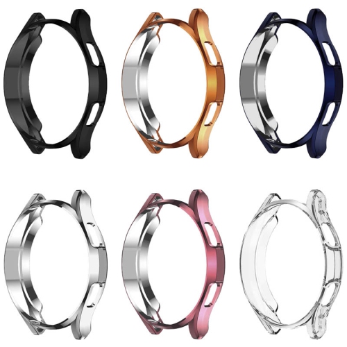 Étui de protection en caoutchouc TPU métallique avec protège écran StrapsCo pour Samsung Galaxy Watch 4 - Pour Galaxy Watch4 - Noir