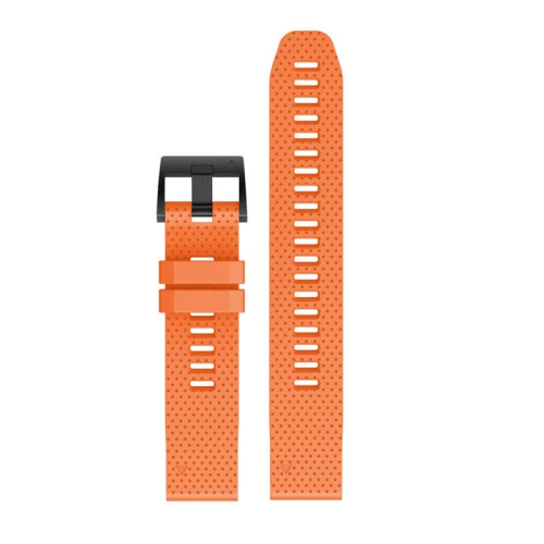 StrapsCo Sturdy Silicone Rubber Watch Band Strap for Garmin Fenix 5S - Orange
