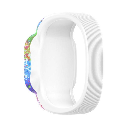 StrapsCo Patterned Silicone Rubber Watch Band Strap for Garmin Vivofit Jr. 3 - Short-Medium - Paint Splatter