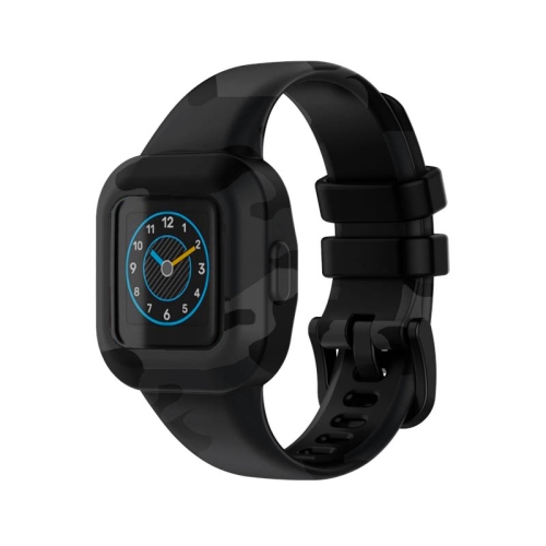 StrapsCo Patterned Silicone Watch Band Strap w/ Buckle for Garmin Vivofit Jr. 3 - Grey Camo