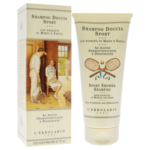 Shower Shampoo - Sport by LErbolario for Unisex - 6.7 oz Shampoo
