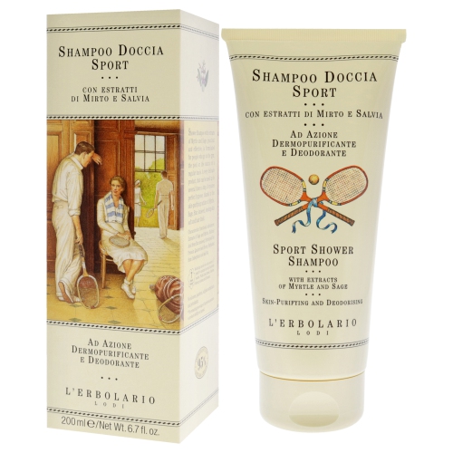 Shower Shampoo - Sport by LErbolario for Unisex - 6.7 oz Shampoo