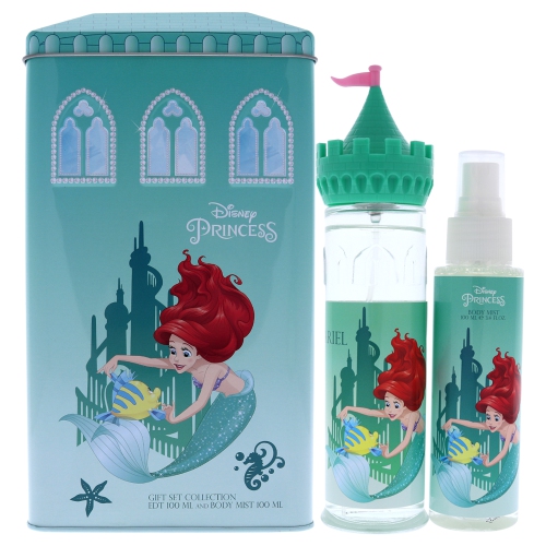 Ariel by Disney for Kids - 2 Pc Gift Set 3.4oz EDT Spray, 3.4oz Body Mist