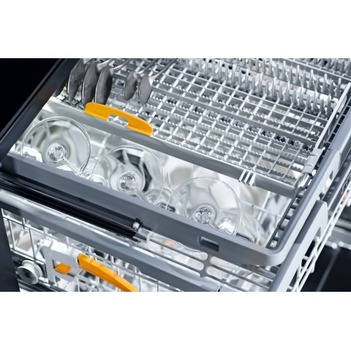 Lave-vaisselle pleine grandeur préfini G 5216 SCU de Miele avec plateau à couverts MultiFlex 3D et séchage AutoOpen, acier inoxydable