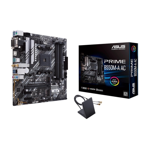 ASUS PRIME B550M-A AC AM4 AMD B550 SATA 6Gb/s Micro ATX AMD Motherboard