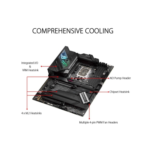 Carte mère de jeu ASUS ROG Strix Z690-F Gaming WiFi 6E LGA 1700 Intel 12e génération ATX - PCIe 5.0, DDR5, 16+1 étages d'alimentation, 2,5 Gb LAN,