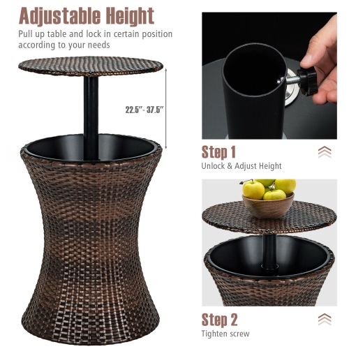 rattan ice bucket