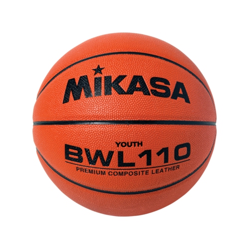 Mikasa BWLJ110 Ballon de Basket en Composite Premium - Approuvé par NFHS, Taille Jeune 5