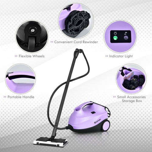 Costway 2000W Heavy Duty Steam Cleaner Mop Multi-Purpose W/19 Accessories