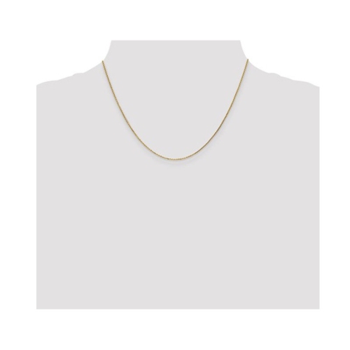 14K Yellow Gold Diamond-Cut Cable Chain Necklace18 Inches