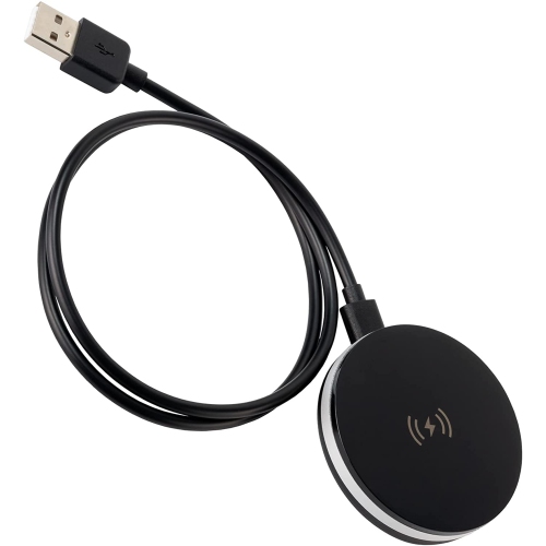 Ultimaxx Ulti-MagCharger Wireless Qi Fast Charger with Built-in USB-A/USB-C Plug, Metal Adhesive Ring, 2ft USB-C to USB-A Cable, and Vent Mount