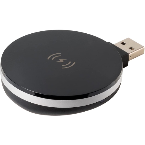 Ultimaxx Ulti-MagCharger Wireless Qi Fast Charger with Built-in USB-A/USB-C Plug, Metal Adhesive Ring, 2ft USB-C to USB-A Cable, and Vent Mount