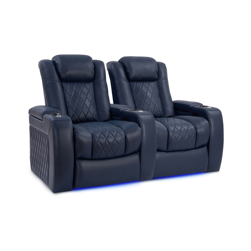 Valencia Tuscany Home Theater Seating | Premium Top Grain Italian Nappa 11000 Leather, Power Reclining, Power Lumbar Support, Power Headrest