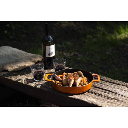 Combekk Sous-Chef Fry Pan Double Handle Orange Ø 24 cm