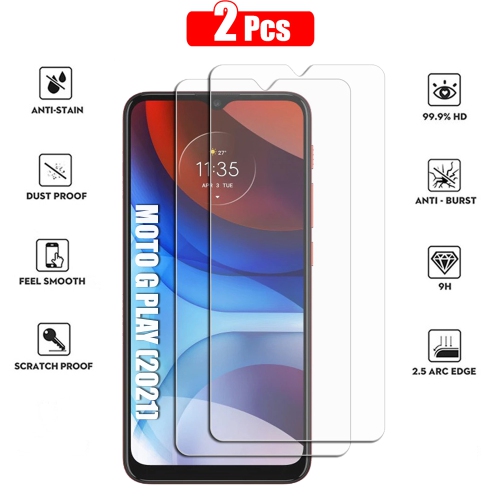 Verre Trempé pour Motorola moto G Play Écran HD Film 9H Anti-Rayures Compatible avec les Coques, Sans Bulles Ajustement Parfait, Haptic Touch Précis