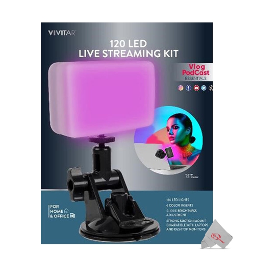 Vivitar Vlog Podcast Essentials Led Live Streaming Kit