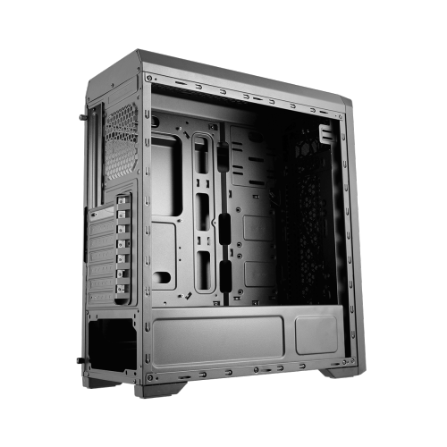 Cougar MX350 RGB Mid Tower ATX Computer Case, Tempered Glass Side Panel, 2x 120mm ARGB Fans Pre-Installed, Black