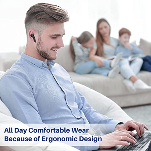 Wireless Earbuds Bluetooth Earbuds Touch Control in-Ear Stereo Audio Noise Cancelling with LED Charging Case Waterproof Earbuds for iPhone/Android