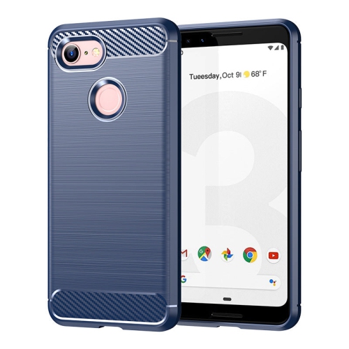 PANDACO Navy Brushed Metal Case for Google Pixel 3