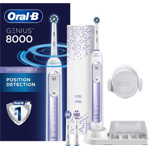 Oral-B 8000 Electric Toothbrush with Bluetooth Connectivity, Orchid Purple