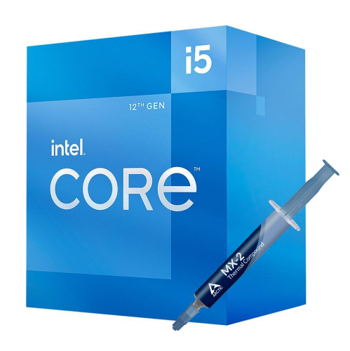 Intel Core i5-12400 Desktop Processor 6 Cores up to 4.4 GHz LGA1700 w/ Arctic MX-2 Thermal Compound 4g