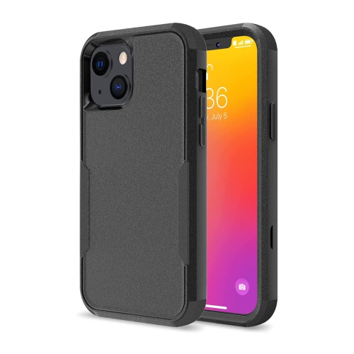 3 layer PC+TPU Case for iPhone 13 6.1” 2021 Compatible with Wireless Charging full degree protection - PrimeCables®- Black