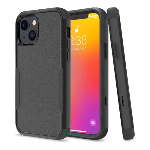3 layer PC+TPU Case for iPhone 13 6.1” 2021 Compatible with Wireless Charging full degree protection - PrimeCables®- Black