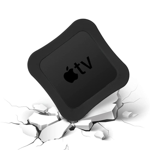 Silicone Remote Case and TV Box Case for Apple TV 4K/Apple TV HD, Black