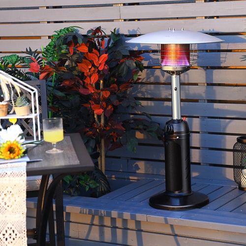 Topbuy 11,000BTU Portable Patio Tabletop Heater Outdoor Propane Gas Heater W/ Weighted Base