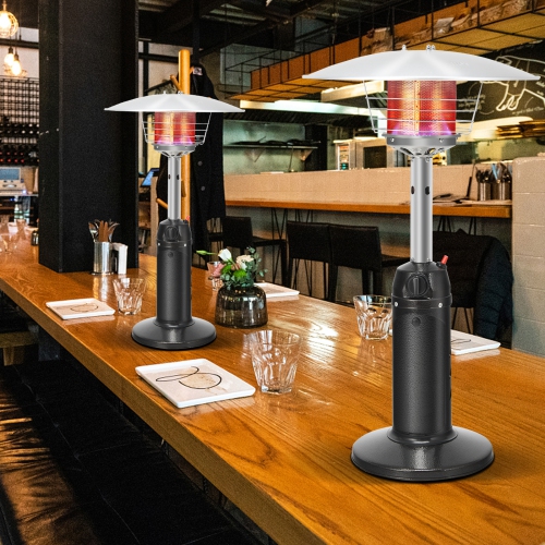 Topbuy 11,000BTU Portable Patio Tabletop Heater Outdoor Propane Gas Heater W/ Weighted Base