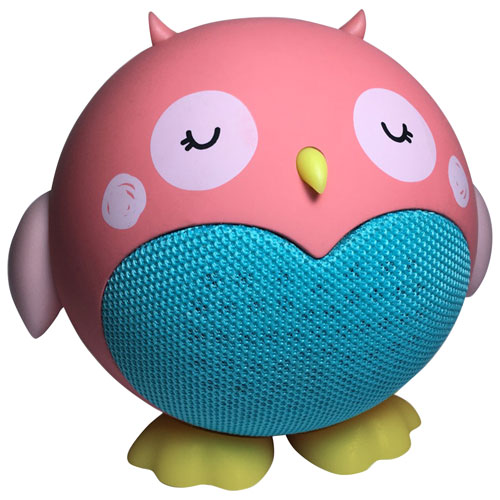 Haut-parleur sans fil Bluetooth pour enfants de Planet Buddies - Rose/Hibou