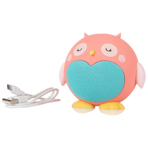 Haut-parleur sans fil Bluetooth pour enfants de Planet Buddies - Rose/Hibou