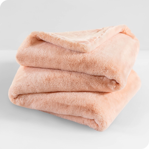Bare Home Faux Fur Blanket - Ultra-Soft Blanket - Luxurious Fuzzy Warm Blanket - Cozy Lightweight Soft Blanket
