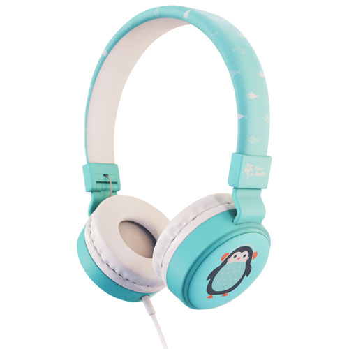 Planet Buddies On-Ear Kids Headphones - Light Blue/Penguin