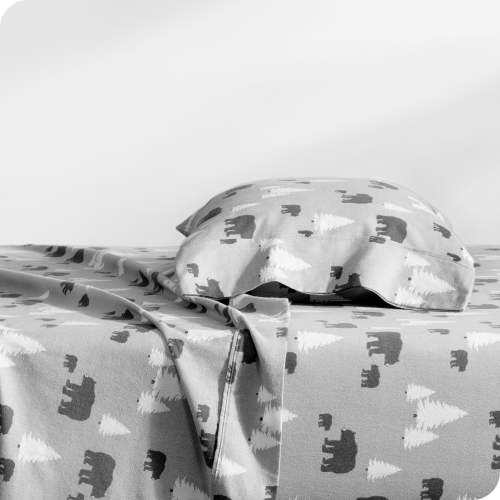 BARE HOME  Flannel Sheet Set 100% Cotton, Velvety Soft Heavyweight - Double Brushed Flannel - Deep Pocket (Twin, Kodiak)