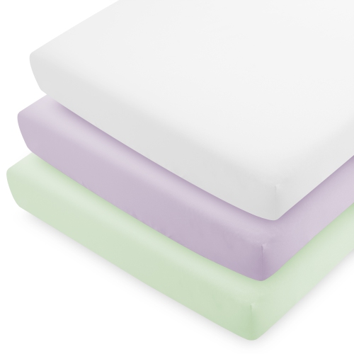 Bare Home Crib Microfiber Fitted Bottom Sheets - 2 and 3 Pack