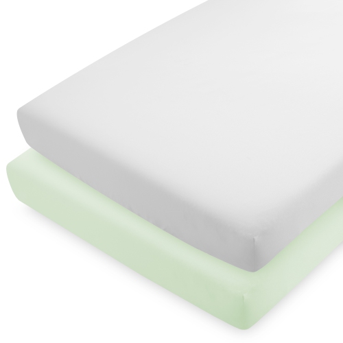 Bare Home Crib Microfiber Fitted Bottom Sheets - 2 and 3 Pack