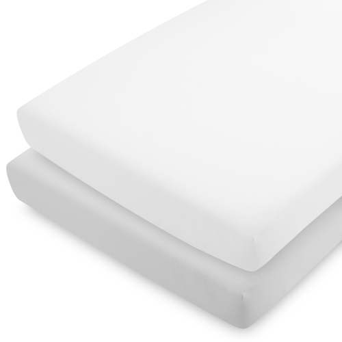 Bare Home Crib Microfiber Fitted Bottom Sheets - 2 and 3 Pack