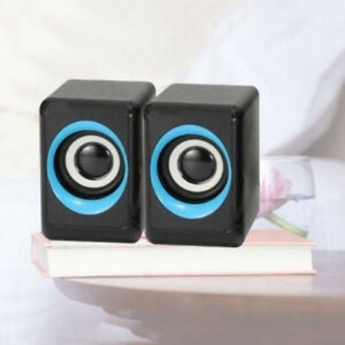 Portable Speaker USB Multimedia Powered Wired Mini Surround Subwoofer Output