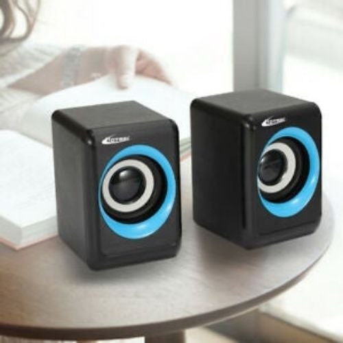 Portable Speaker USB Multimedia Powered Wired Mini Surround Subwoofer Output