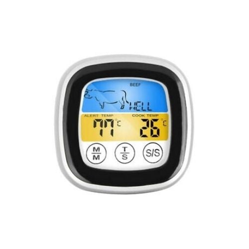 Meat Thermometer 2in1 Digital Food Kitchen Touch Screen Temperature Tester