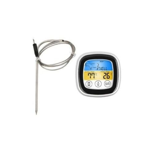 Meat Thermometer 2in1 Digital Food Kitchen Touch Screen Temperature Tester