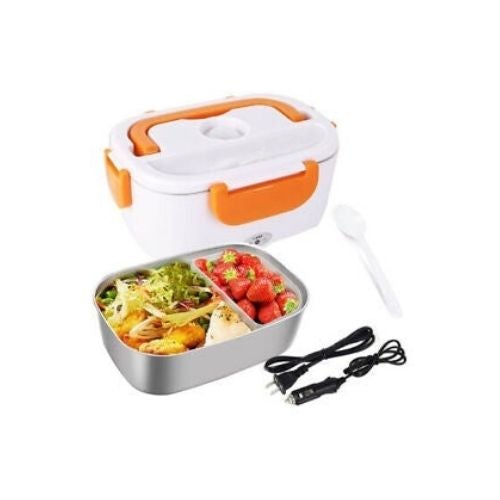 Boîte à lunch électrique 2 en 1, chauffe-plats électrique pour voiture et  usage domestique Chauffe-repas portable 110 V et 220 V 40 W - Chauffe-plats  portable en acier inoxydable 